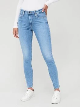 Image of Levis Mile High Super Skinny Jean - Blue Size 26, Inside Leg 32, Women