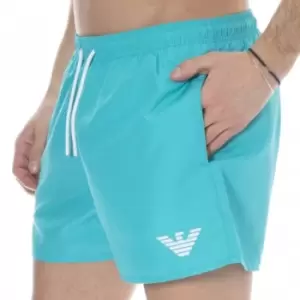 Image of Emporio Armani Essential Swim Shorts - Turquoise M