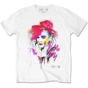 Image of Boy George & Culture Club - Drawn Portrait Unisex XX-Large T-Shirt - White