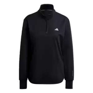 Image of adidas Techfit AEROREADY Warm Quarter-Zip Training Top Wo - Black