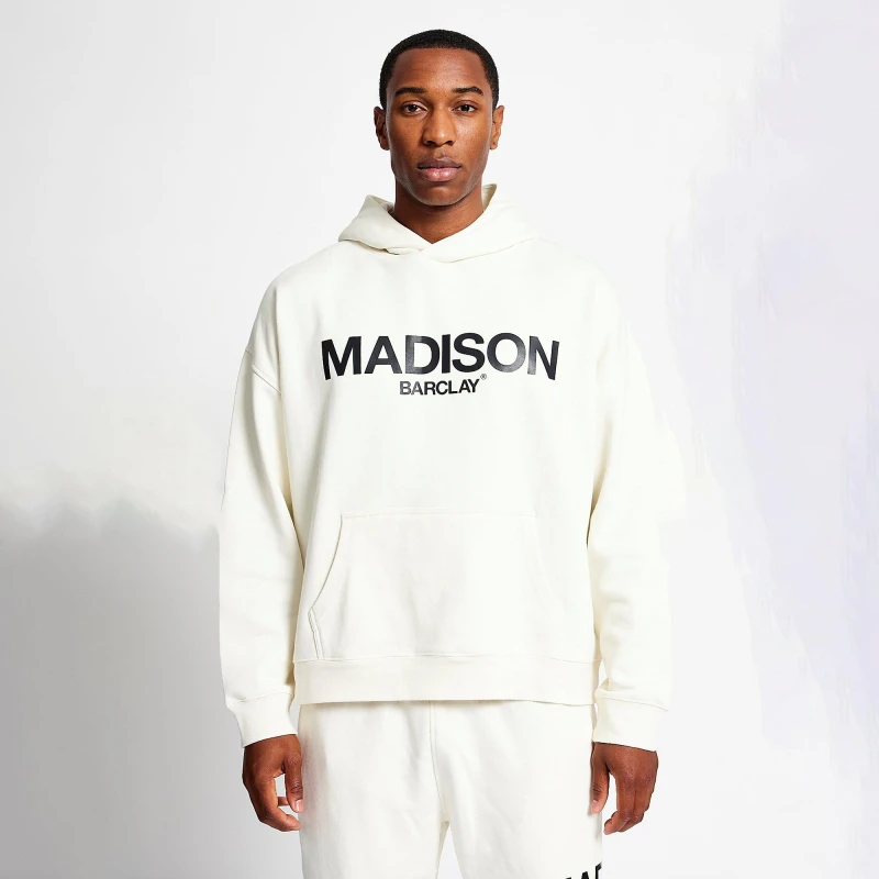 Image of Madison Barclay Ocean Av Hoodie - White White XS