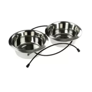 Image of Classic Pet Products Anti-tip Double Feeder - 2 x 950ml