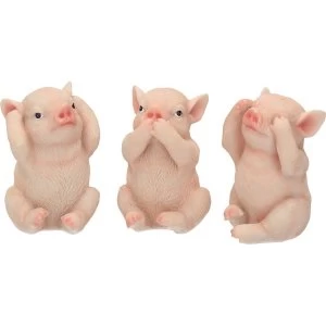 Image of Three Wise Pigs Figurine
