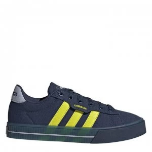 Image of adidas Daily 3.0 Skate Shoes Junior Boys - Navy/Yellow