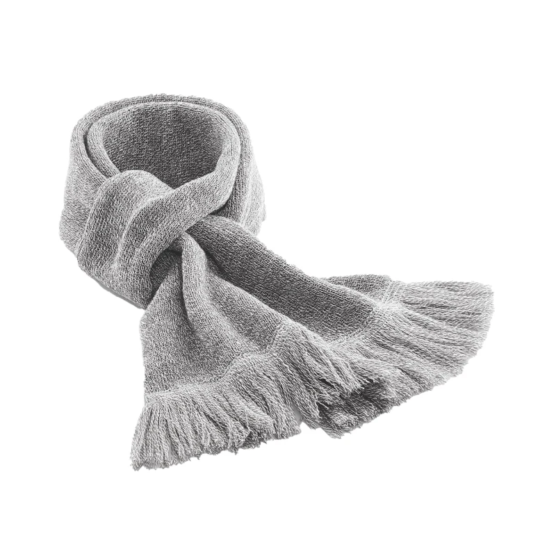 Image of Beechfield Beechfield Men Classic Heather Scarf in Grey Grey One Size Male 5063470035618