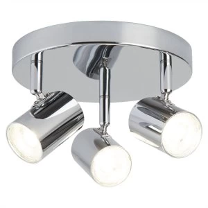 Image of Integrated LED 3 Light Spotlight Chrome