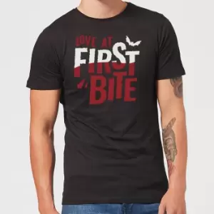 Image of Love At First Bite Mens T-Shirt - Black - XL