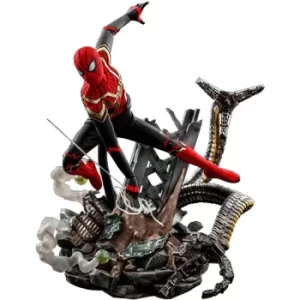 Image of Hot Toys Marvel Spider-Man: Far From Home Movie Masterpiece Action Figure 1/6 Spider-Man (Integrated Suit) Deluxe Ver 29cm