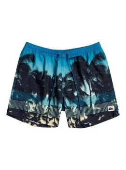 Image of Sunset 14" - Swim Shorts for Boys 8-16 - Green - Quiksilver