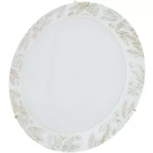 Image of Kolarz Serena Glass Decorative Flush Ceiling Light 4 Light 24 Carat Gold