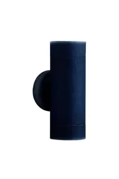 Image of LED Outdoor Up Down Wall 2 Light Black Cast Aluminium IP44