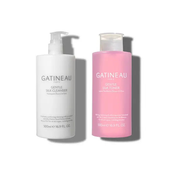 Image of Gatineau Gentle Silk Cleanser and Toner Duo 500ml