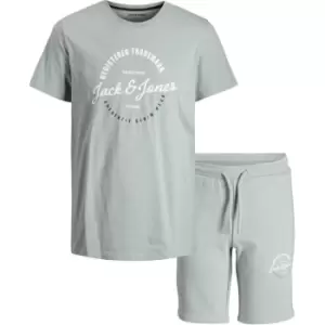 Image of Jack and Jones Jack & Jones T-Shirt And Shorts Set Junior - Grey
