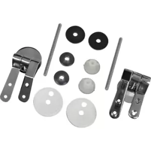 Image of Fluidmaster Toilet Seat Hinges Chrome (2 Pack)