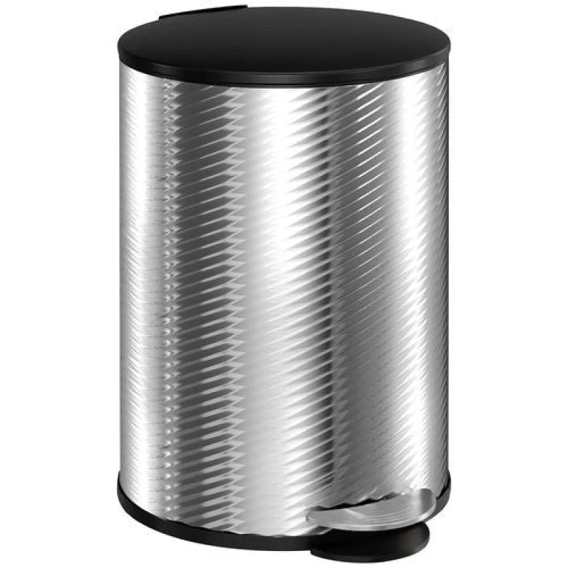 Image of HOMCOM 20L Kitchen Pedal Bin - Stainless Steel Bin with Soft-close Lid - Silver TJ Hughes 5056725567200