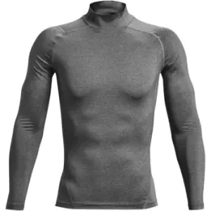 Image of Under Armour Comp Mock Long Sleeve Top - Grey