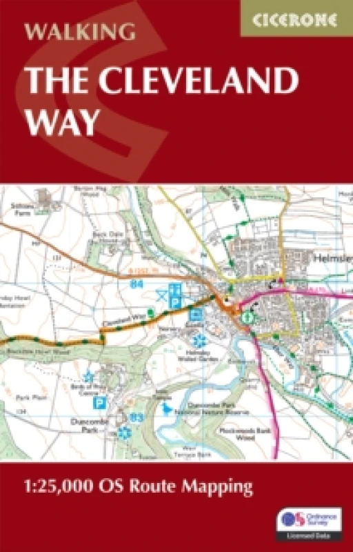 Image of The Cleveland Way Map Booklet : 1:25,000 OS Route Mapping Paperback / softback