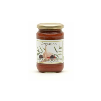 Image of Olive Chilli & Garlic Sauce - 360g - 32910 - Organico
