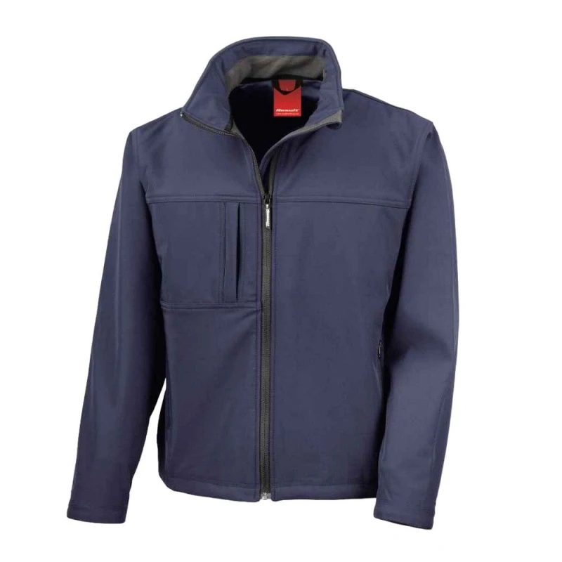 Image of Result Result Men Classic Soft Shell Jacket in Navy Size: Small Navy S Male 5063470297351