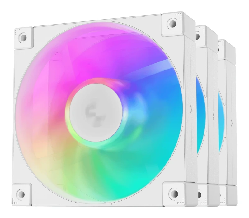 Image of DeepCool DeepCool FD12 ARGB WH-3 in 1 Computer case Fan 12cm White 3 pc(s) R-FD12-WHAPN3-G