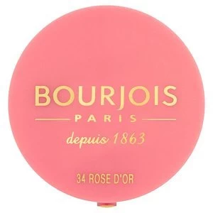 Image of Bourjois Little Round Pot Blusher Rose DOr 34 Pink
