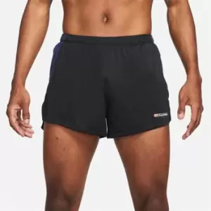 Image of Nike Track Club Mens Dri-FIT 3 Brief-Lined Running Shorts - Black