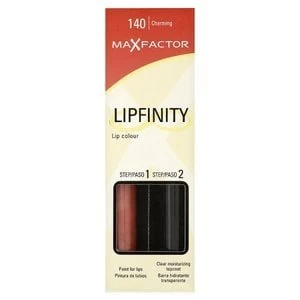 Image of Max Factor Lipfinity Longwear Lipstick Charming 140 Pink