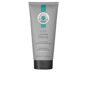 Image of Roger & Gallet LHomme Menthe Body, Face & Hair Shower Gel 200ml