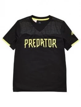 Image of Adidas Youth Predator Jersey - Black/Yellow