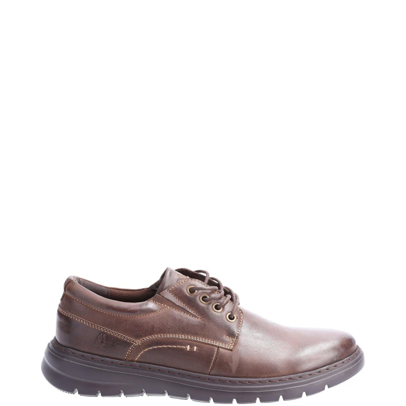 Image of Hush Puppies Hush Puppies Men 'Triton' Leather Shoe in Brown Size: 7 Brown 7 Male 5038600875716