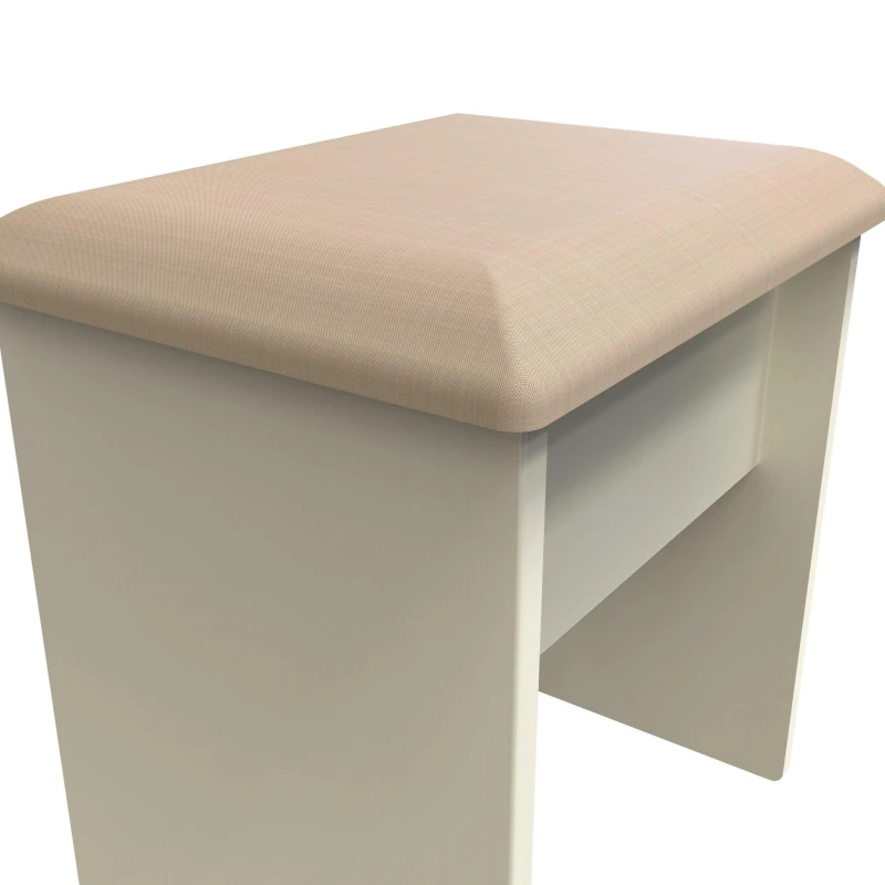 Image of Albert Stool In Cream Ash & Oak (Ready Assembled)