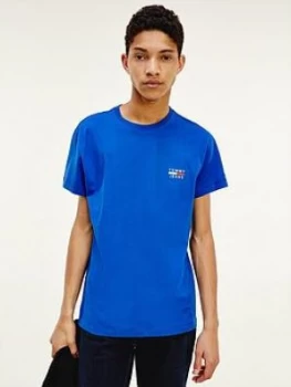 Image of Tommy Jeans Tjm Chest Logo T-Shirt - Blue