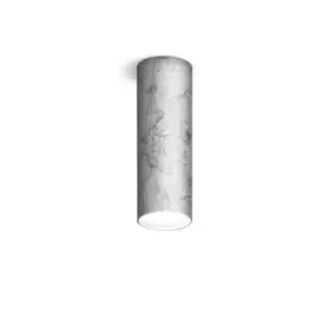Image of Tube Surface Mounted Spotlight - Leaf Silver Finish, 1x GX53