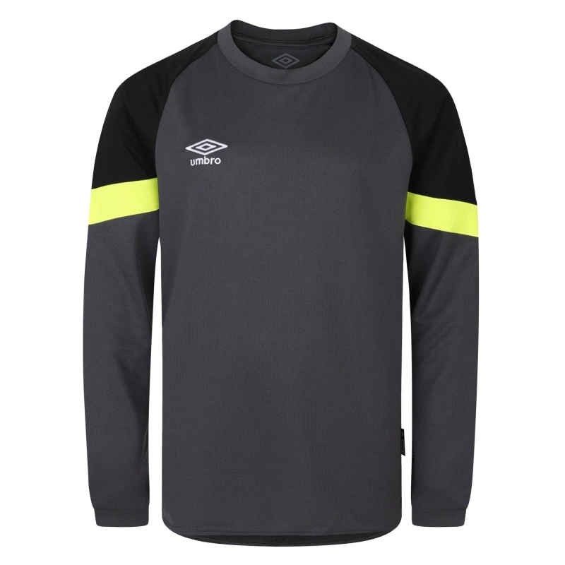 Image of Umbro Mens Long-Sleeve Goalkeeper Top Blackened Pearl male Small
