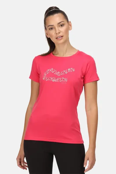 Image of Regatta Quick-Dry 'Fingal VI' Short Sleeve T-Shirt Raspberry