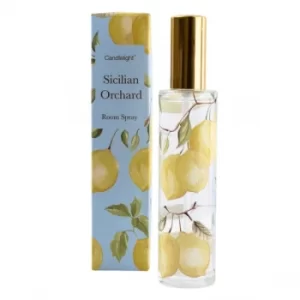 Image of Sicilian Orchard Room Spray in Gift Box Basil and Wild Lemon Scent