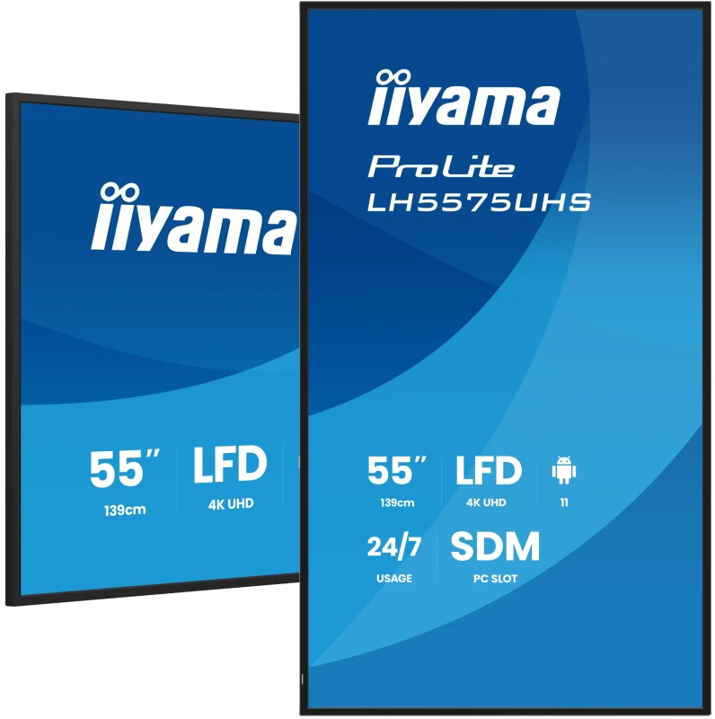 Image of iiyama LH5575UHS-B2AG Signage Display Digital signage flat panel 138.7