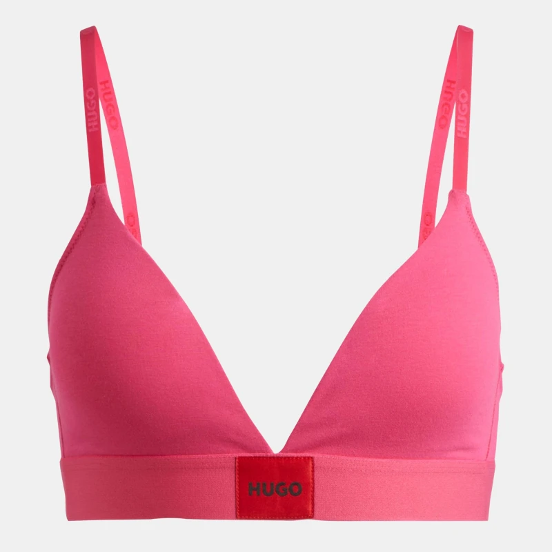 Image of Hugo Boss Triangle Bra - Pink Pink 12