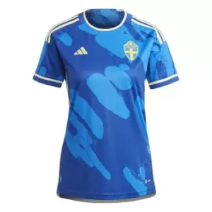 Image of adidas Sweden Away Shirt 2022/2023 Womens - Blue
