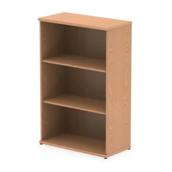 Image of Trexus Office Medium Bookcase 800x400x1200mm 2 Shelves Oak Ref I000758