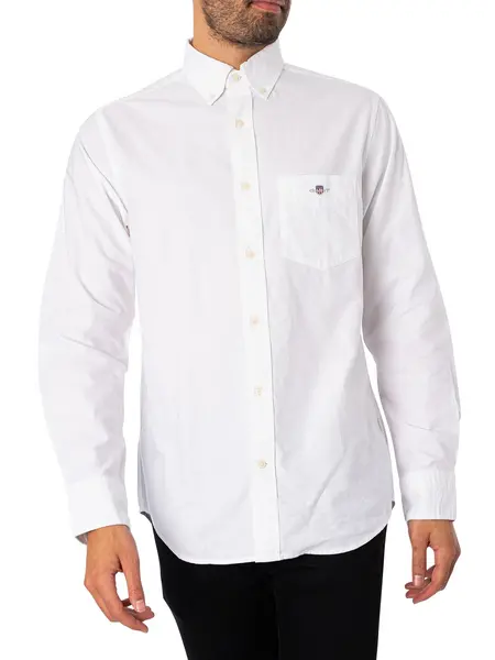 Image of Gant Regular Oxford Shirt White XXL
