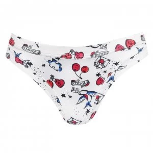 Image of Tommy Bodywear Tommy Signature Print Thong - AntiqueWhite142