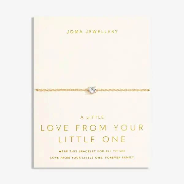 Image of Joma Jewellery Love From Your Little Ones One Gold Plated 18cm + 3cm B
