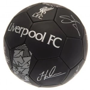 Image of Liverpool FC Football Black Signature