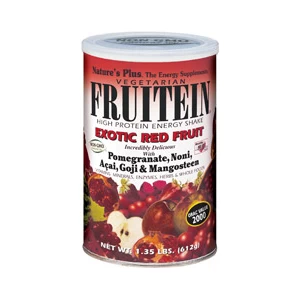 Image of Natures Plus Fruitein Exotic Red Fruit Shake 1.3 lb