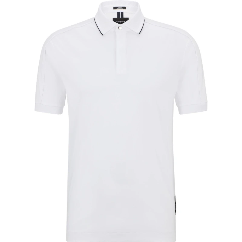 Image of Boss Mens Penrose Ps Short Sleeve Polo Shirt White male S
