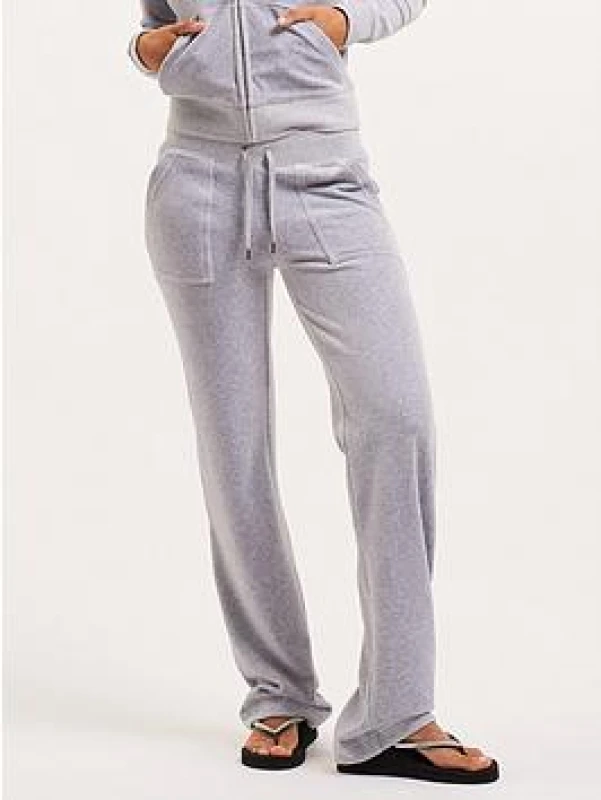 Image of Juicy Couture Womens Del Ray Pant in Silver Size: Medium Silver Female M