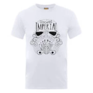 Image of Star Wars Imperial Army Storm Trooper Galactic Empire T-Shirt - White - S