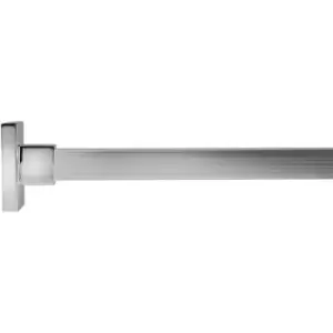 Image of Luxury Square Shower Curtain Rod, Chrome - Croydex