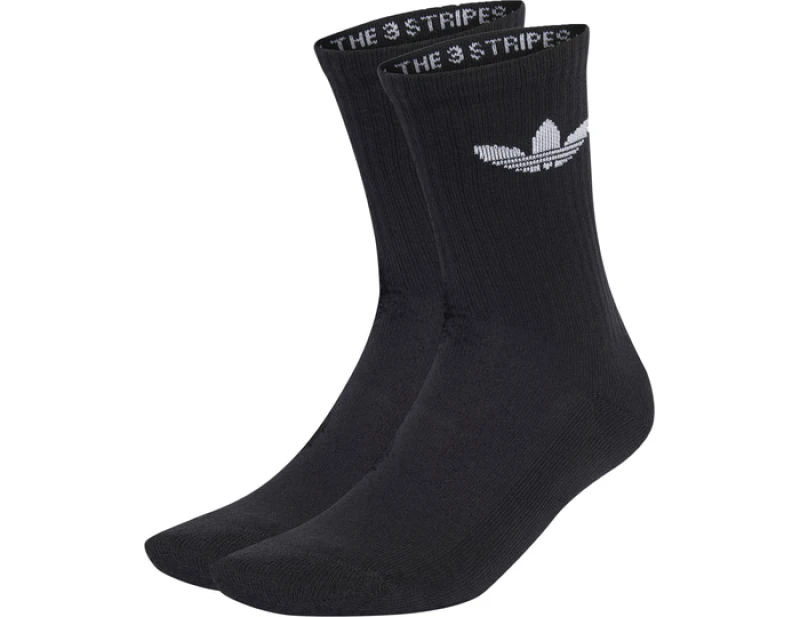 Image of Adidas Originals Crew 3er Pack Socks Black XS